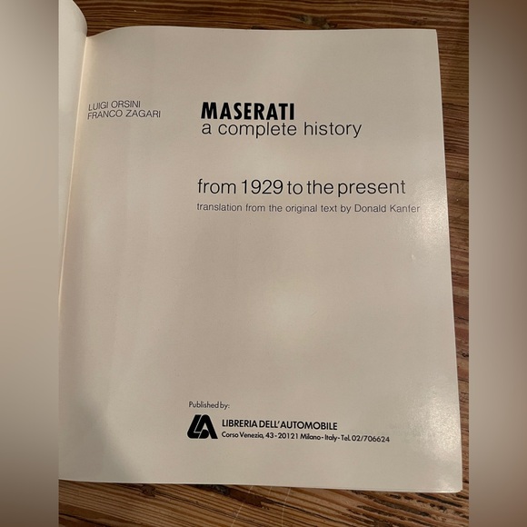 Maserati: A Complete History From 1926 To The Present: 
BOOK & Maserati Blue Cap - Picture 5 of 6